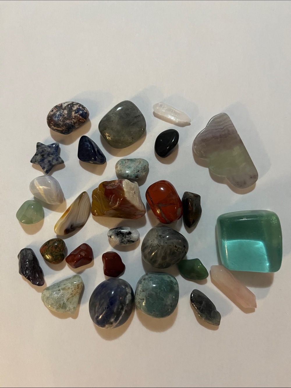 Assorted Polished Tumbled Crystal Lot